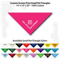 14"x14"x20" Hot Pink Custom Printed Imported 100% Cotton Pet Bandanna
